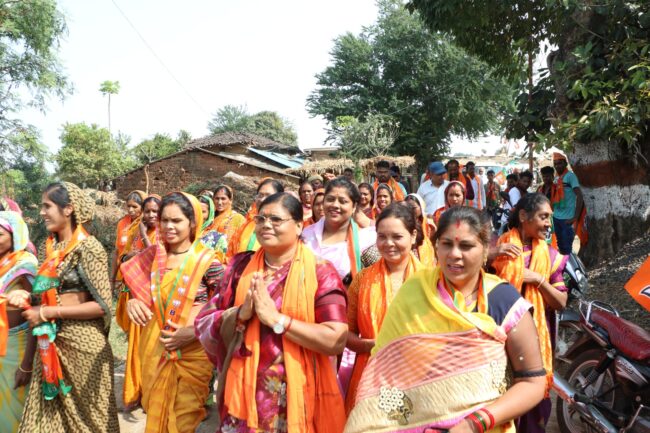 Betul BJP News : भाजपा प्रत्याशी श्रीमती गंगा सज्जन सिंह उइके ने उड़ाई प्रतिद्वंदी प्रत्याशियों की नींद