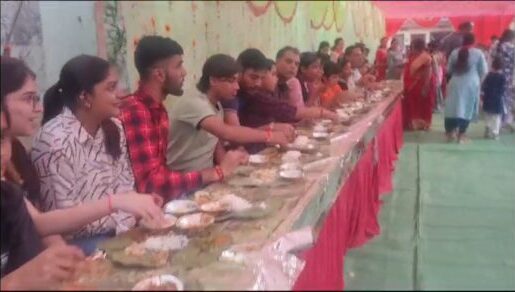 Betul News : श्री माता मंदिर में अन्नकूट पर हुआ विशाल भंडारा, श्रद्धालुओं ने ग्रहण किया प्रसाद