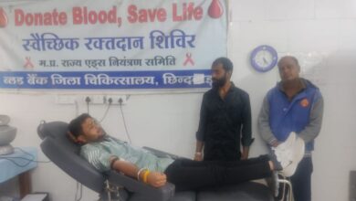 Chhindwara News : विश्व हिंदू परिषद जिला गौ रक्षा प्रमुख ने किया रक्तदान