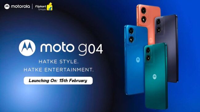Moto G04 5G : 15 फरवरी को होगी Moto G04 की धमाकेदार एंट्री, AI कैमरा के साथ मिलेगी तगड़ी बैटरी, जानें डिटेल