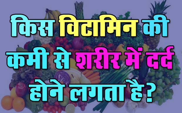 GK Questions : किस विटामिन की कमी से शरीर में दर्द होने लगता है? 