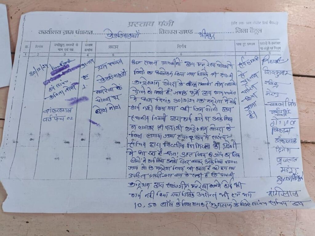 Betul Gram Panchayat corruption