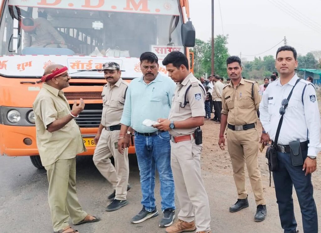 RTO fine on buses