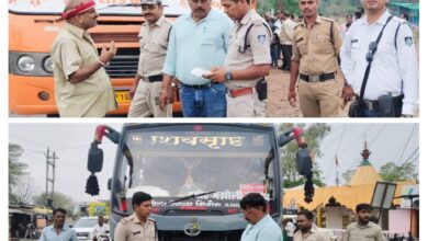 RTO fine on buses 