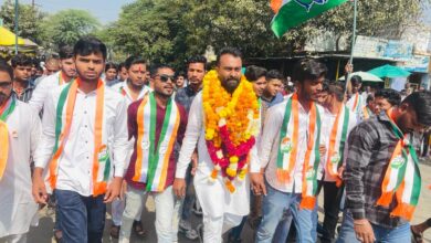 Betul Congress News : कांग्रेस प्रत्याशी निलय डागा के समर्थन में एनएसयूआई ने आठनेर में किया जनसंपर्क