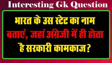 GK Questions : भारत के उस स्टेट का नाम बताएं, जहां अंग्रेजी में ही होता है सरकारी कामकाज?...