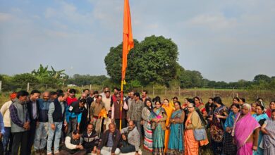 Betul News  : 13 करोड़ संगीतमय राम नाम जप महायज्ञ के लिए भूमिपूजन कर धर्म ध्वज स्थापित किया
