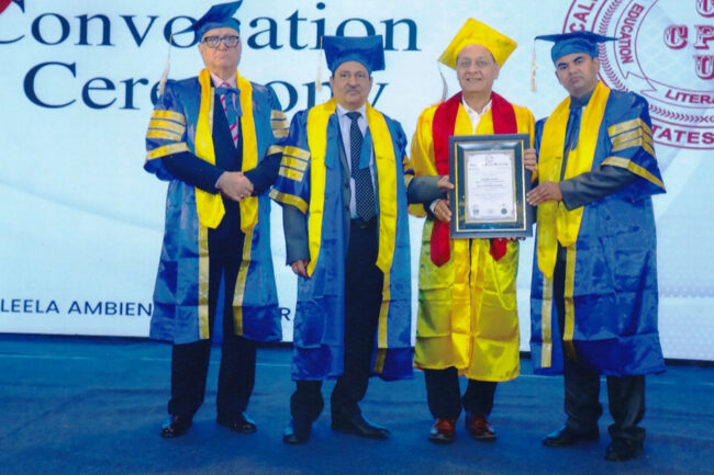 Betul News : केलीफोर्निया पब्लिक यूनिवर्सिटी से मिली गुगनानी को मानद पीएचडी