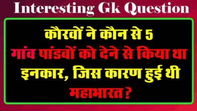 GK Questions : कौरवों ने कौन से 5 गांव पांडवों को देने से किया था इनकार, जिस कारण हुई थी महाभारत?...