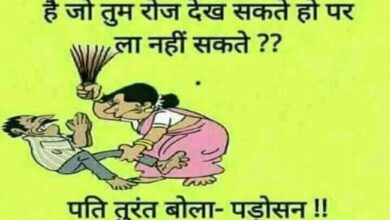 Husband Wife Funny Jokes : पति और पत्‍नी का जोरदार झगड़ा होता है, पति (गुस्‍से से) - तेरी जैसी 50 मिलेंगी....