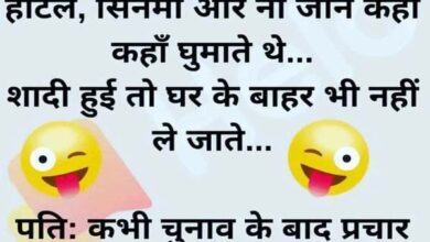 Husband Wife Funny Jokes : पत्‍नी- यह कौन सा कानून है कि तुम्‍हें मैं ही खाना पका कर दू, पति - यह पूरी दुनिया...