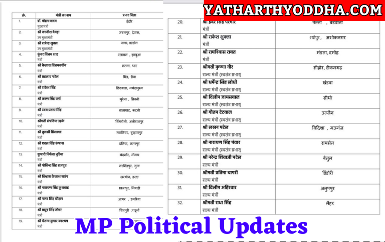 MP Political Updates