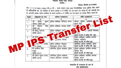MP IPS Transfer List: नई जिम्मेदारियों में बदलाव